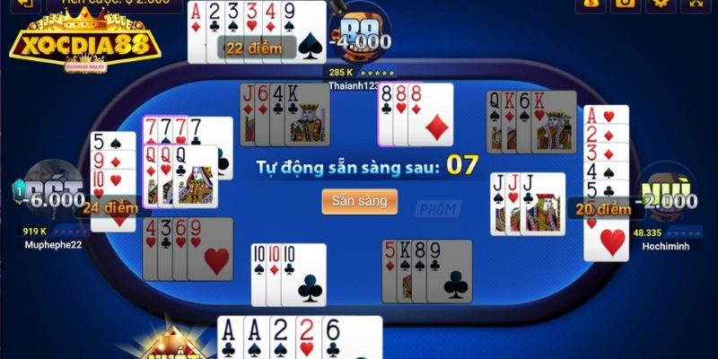 Phỏm Xocdia88 – Trò Chơi Bài Trực Tuyến Hấp Dẫn Hàng Đầu 3 Tạo phỏm tẩy một cách chiến lược