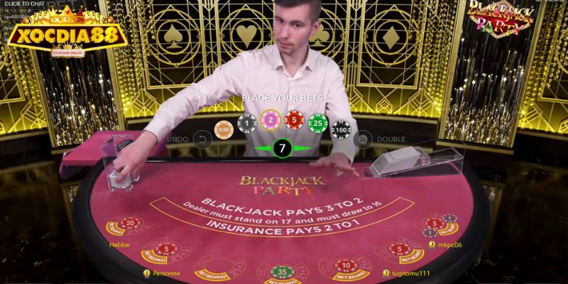 Sảnh Casino online XOCDIA88 - Trải Nghiệm Đỉnh Cao 2025 3 Thử sức cùng Blackjack trực tuyến