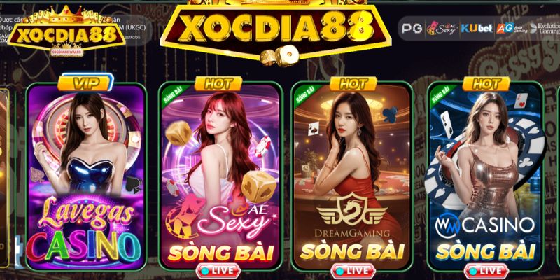 Sảnh Casino online XOCDIA88 - Trải Nghiệm Đỉnh Cao 2025 1 Giới thiệu về sảnh Casino online XOCDIA88